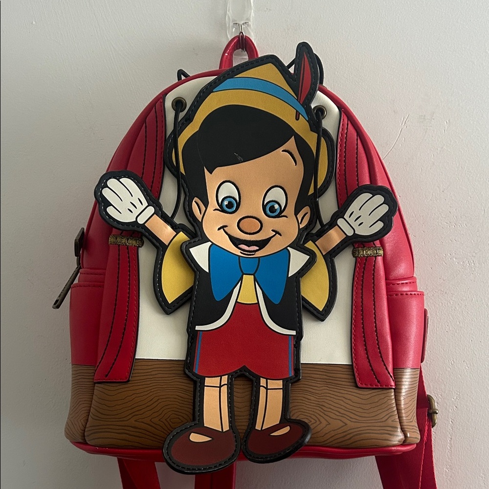 Disney LoungeFly Pinocchio Character Backpack